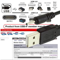 Cablecc USB 2.0 Type-A - 5V DC 2.0x0.7mm tápkábel 150cm 2db 5