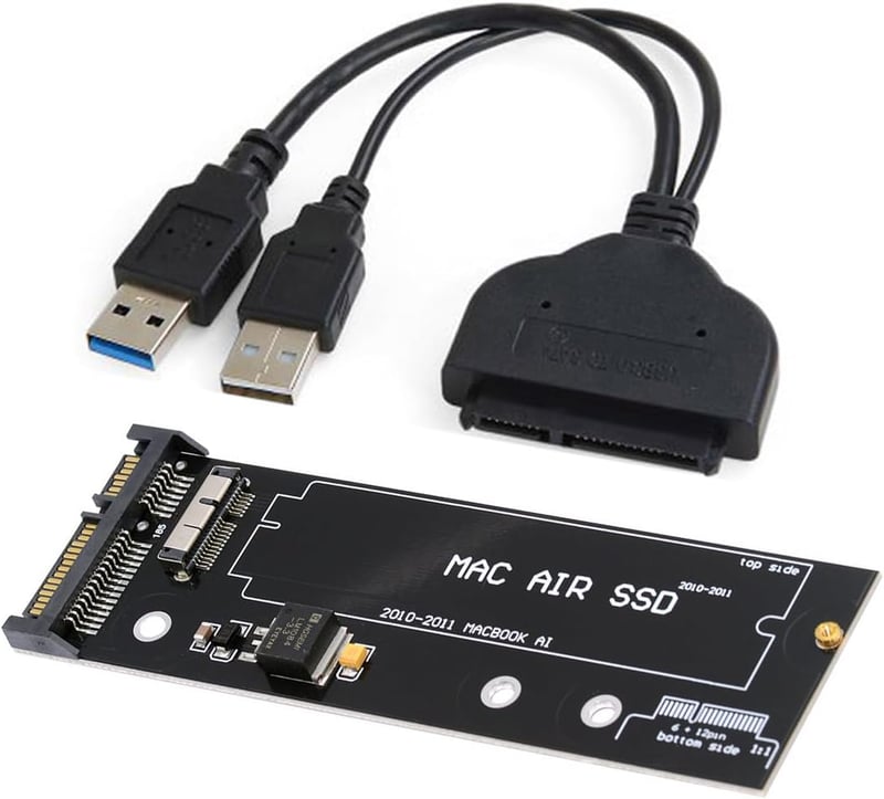 Cablecc USB 3.0 SATA adapter MacBook Air 2010-2011 A1369 A1370 merevlemez csatlakozó