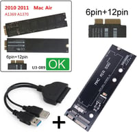 Cablecc USB 3.0 SATA adapter MacBook Air 2010-2011 A1369 A1370 merevlemez csatlakozó 2