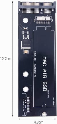 Cablecc USB 3.0 SATA adapter MacBook Air 2010-2011 A1369 A1370 merevlemez csatlakozó 7