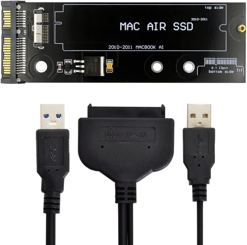 Cablecc USB 3.0 SATA adapter MacBook Air 2010-2011 A1369 A1370 merevlemez csatlakozó