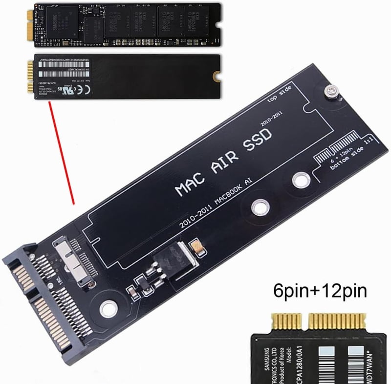 Cablecc USB 3.0 SATA adapter MacBook Air 2010-2011 A1369 A1370 merevlemez csatlakozó