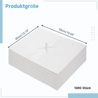CACAZI Eldobható Arcpárna Védő 1000db - Masszázságyhoz, Orr-réssel, Puha Nem-szőtt Anyagból, Higiénikus Fejpárna Védőhuzat Szépségszalonokba 5