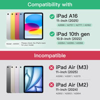 CACOE ultravékony átlátszó tok ceruzatartóval iPad 11. gen. 2025 / iPad 10. gen. 2022 - fekete 2