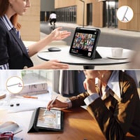 CACOE ultravékony átlátszó tok ceruzatartóval iPad 11. gen. 2025 / iPad 10. gen. 2022 - fekete 7