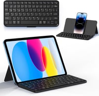CACOE Bluetooth Billentyűzet Állvánnyal Tablethez, Hordozható Összecsukható 1
