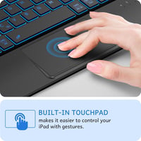 CACOE iPad 10 Billentyűzet Tok 10.9" Érintőpaddal, 7 Szín Világítás, Vezeték Nélküli QWERTY 4