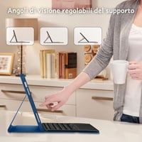 CACOE iPad 10 Billentyűzet Tok Touchpad-dal, 7 Szín Világítás, Vezeték Nélküli 6