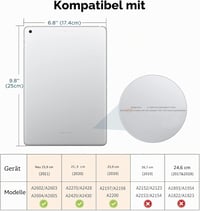 CACOE iPad 10.2 (7/8/9. gen) ultravékony TPU tok ceruzatartóval és állvánnyal - fekete 2