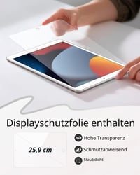 Husă CACOE pentru iPad generația 9 / 8 / 7, cu protecție pentru ecran, 10,2 inchi (2021/2020/2019) - husă de protecție pentru tabletă 6