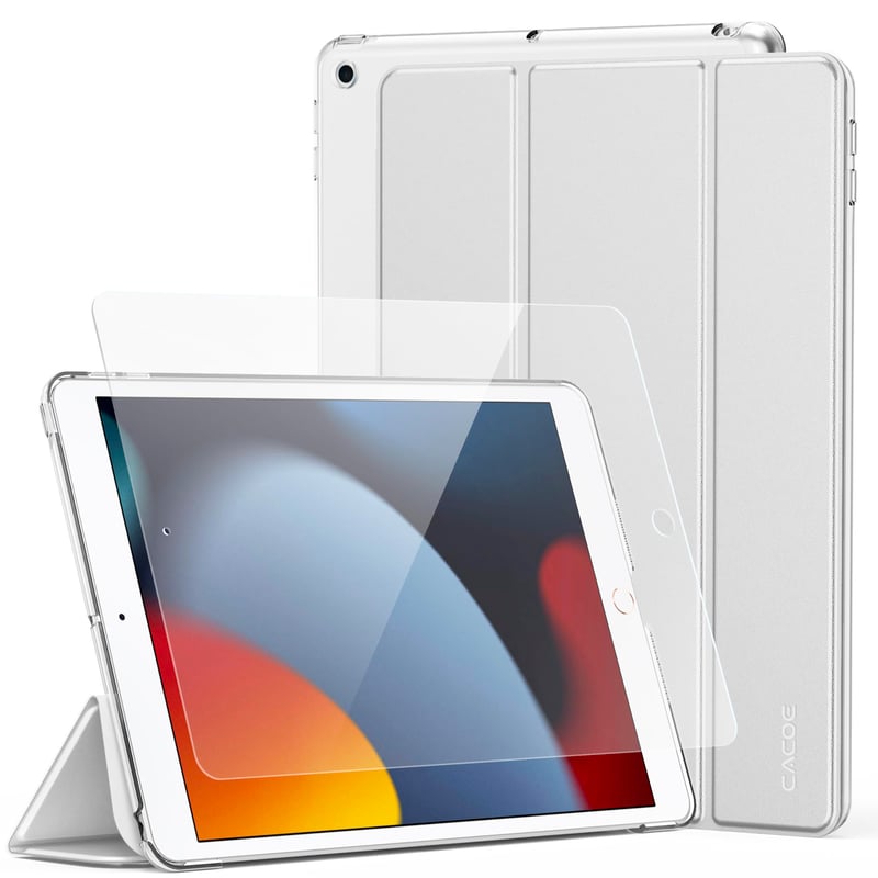 Husă CACOE pentru iPad generația 9 / 8 / 7, cu protecție pentru ecran, 10,2 inchi (2021/2020/2019) - husă de protecție pentru tabletă