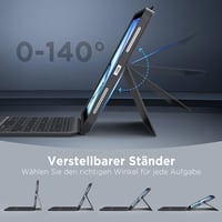 CACOE iPad Air/Pro 11 billentyűzetes tok világítással szürke 8