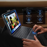 CACOE iPad Air/Pro 11 billentyűzetes tok világítással szürke 3