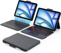 CACOE iPad Air/Pro 11 billentyűzetes tok világítással szürke 9