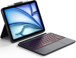 CACOE iPad Air/Pro 11 billentyűzetes tok világítással szürke