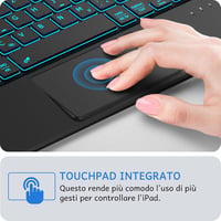 CACOE iPad Pro 11 M4 Billentyűzetes Tok 7 Szín Háttérvilágítás Touchpad Wireless 3
