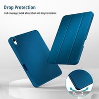 Puzdro na iPad CACOE 11" (A16) 11. generácia 2025 / 10. generácia 10,9" 2025 s držiakom na ceruzku, stojanom, funkciou automatického spánku a mäkkým TPU zadným krytom 5
