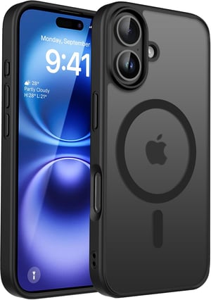 CACOE iPhone 16 MagSafe maskica - prozirna, sa zaštitom za kameru, otporna na udarce