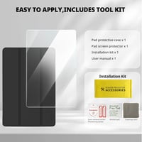 CACOE Samsung Galaxy Tab A11+ / A9+ 11" Tok Képernyővédővel, Állvánnyal és Auto Sleep/Wake Funkcióval, Fekete - black 7