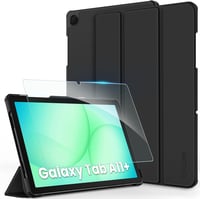 CACOE Samsung Galaxy Tab A11+ / A9+ 11" Tok Képernyővédővel, Állvánnyal és Auto Sleep/Wake Funkcióval, Fekete - black 1