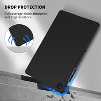 CACOE Samsung Galaxy Tab A11+ / A9+ 11" Tok Képernyővédővel, Állvánnyal és Auto Sleep/Wake Funkcióval, Fekete - black 5