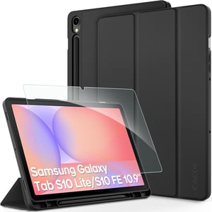 CACOE Samsung Galaxy Tab S10 Lite/S9 FE/S9 11" tok képernyővédővel, állvánnyal