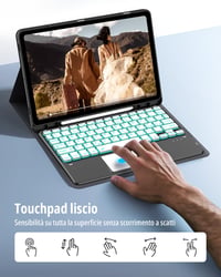 CACOE Samsung Galaxy Tab S9 FE/S11 Billentyűzet Tok Touchpad RGB Világítás 5