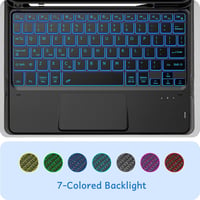 CACOE Wireless Billentyűzet Touchpad-dal, 7 Szín Háttérvilágítás, iPad/Tablet 4