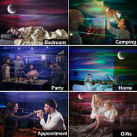 Cadrim Csillagos Égbolt Projektor LED Éjszakai Fény Bluetooth Hangszóróval - Északi Fény Lámpa Távirányítóval Gyerekszobába, Partikra 6