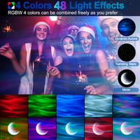 Cadrim Csillagos Égbolt Projektor LED Éjszakai Fény Bluetooth Hangszóróval - Északi Fény Lámpa Távirányítóval Gyerekszobába, Partikra 2