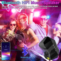 Cadrim Csillagos Égbolt Projektor LED Éjszakai Fény Bluetooth Hangszóróval - Északi Fény Lámpa Távirányítóval Gyerekszobába, Partikra 4