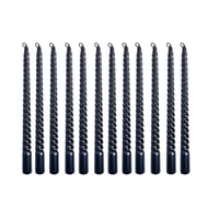 Set konusnih svijeća Cadzyre - crne - 25 cm - 12 kom. 1