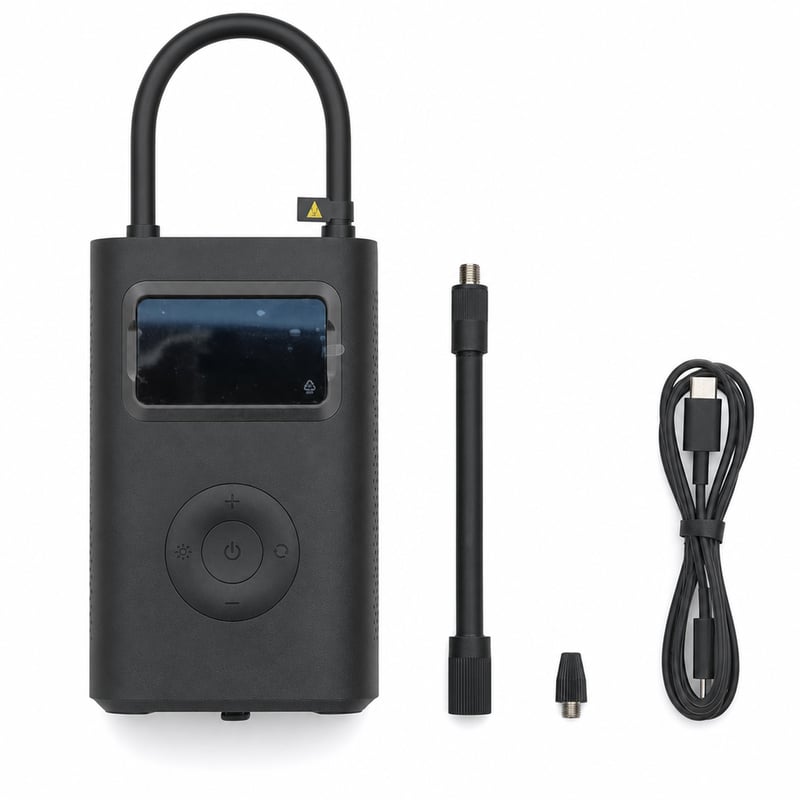 Xiaomi Portable Electric Air Compressor 2 Pro digitalni — neispravan, za dijelove: ne radi kada je odspojen s punjača (stanje: vidi 2. sliku)