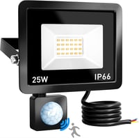 Brightown LED Mozgásérzékelős Reflektor 25W 2200LM IP66 Vízálló Kültéri Lámpa 6000K Hideg Fehér 24 LED Kerthez Udvarhoz Raktárhoz 1