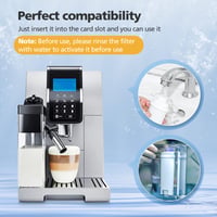 Caehomly DLSC002 filtar za vodu za aparate za kavu DeLonghi, pakiranje od 6 komada, kompatibilan s aparatima za kavu serije ECAM, ESAM, ETAM, BCO, EC 7