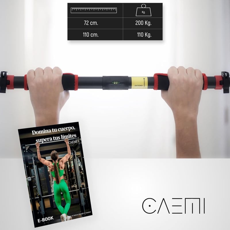 Caemi Állítható Húzódzkodó Rúd 72-110 cm, 200 kg Terhelhetőség, Csavarmentesen Szerelhető
