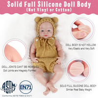 Élethű 55 cm-es Vollence szilikon baba fiú - Realisztikus újszülött játékbaba 3