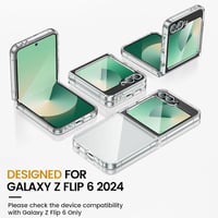 Doeshine Átlátszó Tok Samsung Galaxy Z Flip 7 FE/Z Flip 6 Telefonhoz - Ultravékony Szilikon TPU Védőtok Beépített Kijelzővédővel, Ütésálló P 7