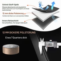 Obal na akustickú gitaru CAHAYA pre 40, 41, 42-palcové gitary, vodoodolný materiál Oxford, 12 mm penové polstrovanie, 102 – 107 cm 5