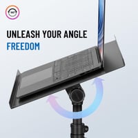 Stojan na projektor Cahaya CY0331-1, otočný o 180°, statív pre projektor, notebook, fotoaparát, nastaviteľná výška 66-131 cm, multifunkčný 2