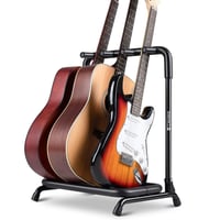 Koncertkész basszuscsomag: 5 húros J Bass pickguard + 3 állású összecsukható gitártartó 3