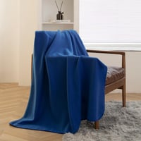 Set 6 pături din polar CAI TENG, 125x150 cm, albastru acvatic, pătură moale și călduroasă pentru canapea sau călătorii, cu certificare Oeko-Tex 2