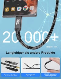 CAKOBLE USB-C kábel 2m 240W, 4K@60Hz, Thunderbolt 4/3 kompatibilis iPhone 15 MacBook Samsung 5