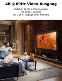 CAKOBLE USB-C kábel 2m 240W, 4K@60Hz, Thunderbolt 4/3 kompatibilis iPhone 15 MacBook Samsung 4