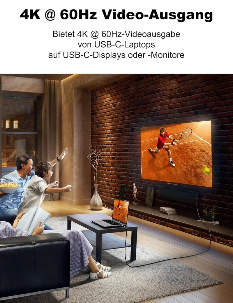CAKOBLE USB-C kábel 2m 240W, 4K@60Hz, Thunderbolt 4/3 kompatibilis iPhone 15 MacBook Samsung