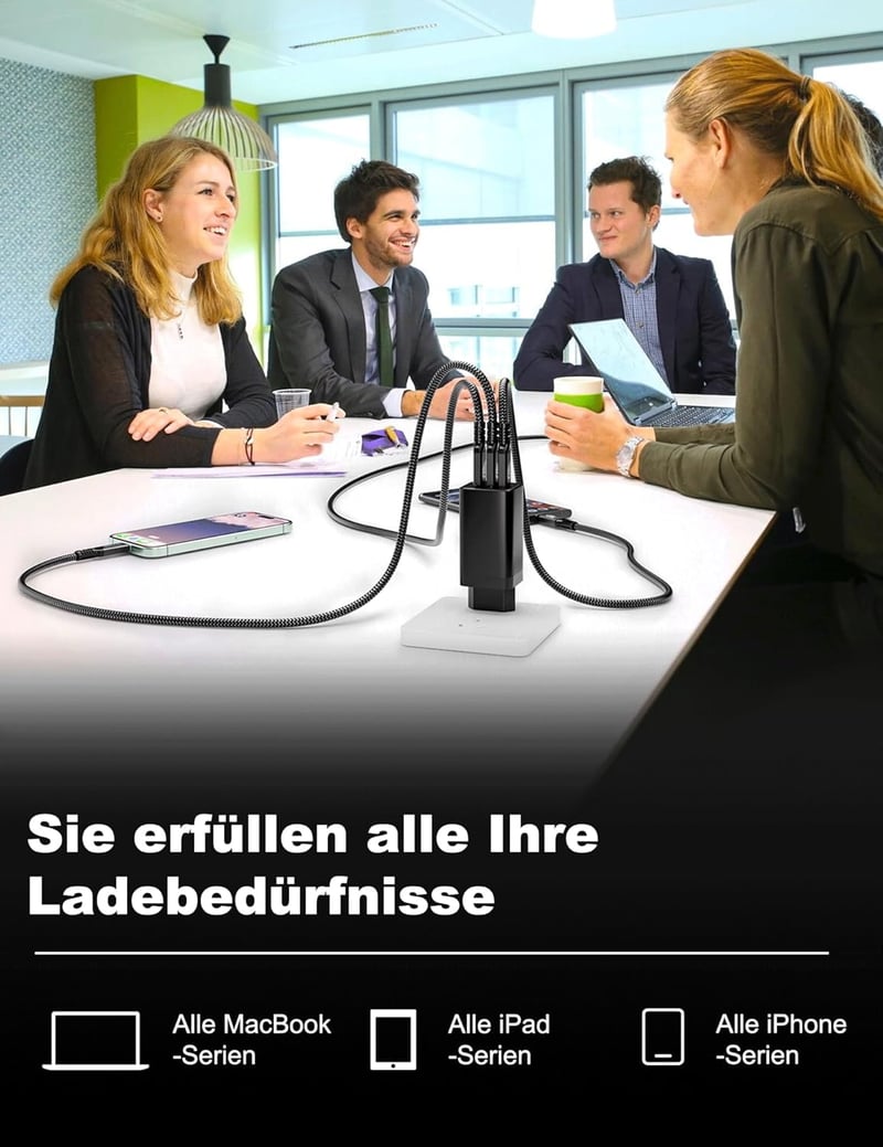 CAKOBLE USB-C kábel 2m 240W, 4K@60Hz, Thunderbolt 4/3 kompatibilis iPhone 15 MacBook Samsung