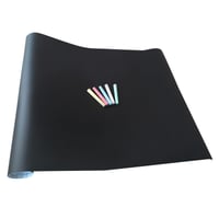 Folie tablă autoadezivă Calaisco 200x45 cm, suprafață pentru cretă, include 5 crete colorate, folie tablă școlară cu lipire pe perete 9