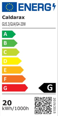 Bec Caldarax G4 20W Halogen 12V, 12 bucăți, Dimmabil, 2700K Alb Cald, 280 LM, cu 2 pini, pentru candelabru, hotă, iluminat dulap 9