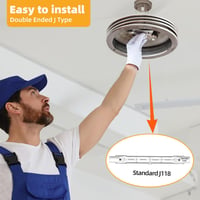 Caldarax R7S 118mm 150W halogén izzó 6db szett, 2700K meleg fehér 7