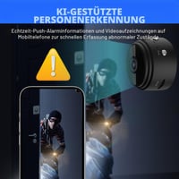 Cameră de supraveghere interioară Calenxy Mini WiFi 1080P HD cu transmisie live și control prin aplicație mobilă pentru monitorizarea locuinței 4